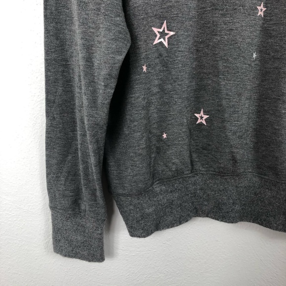 Daydreamer Sparkle Crew Pullover Gray Sweatshirt - Picture 4 of 6